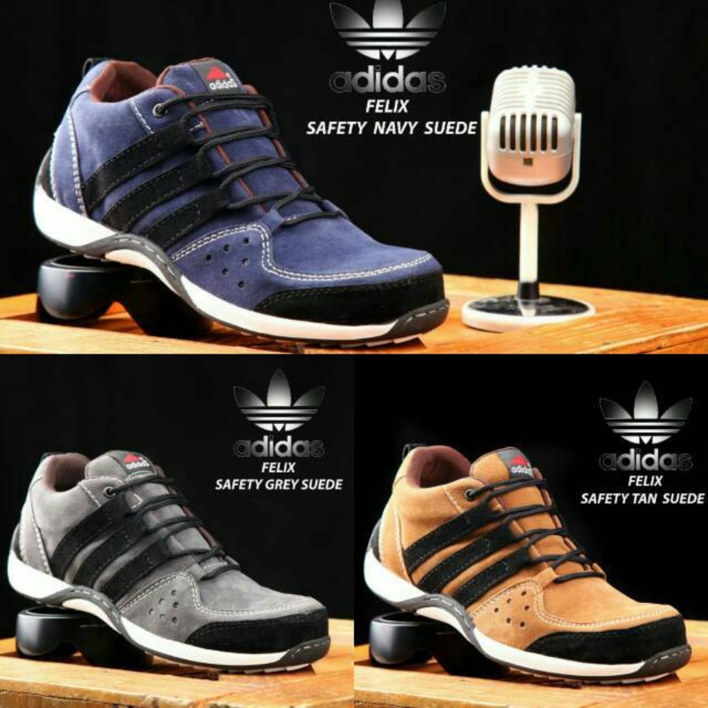 sepatu pria adidas felix abu hitam terbaru casual sneaker santai hengout kerja safety