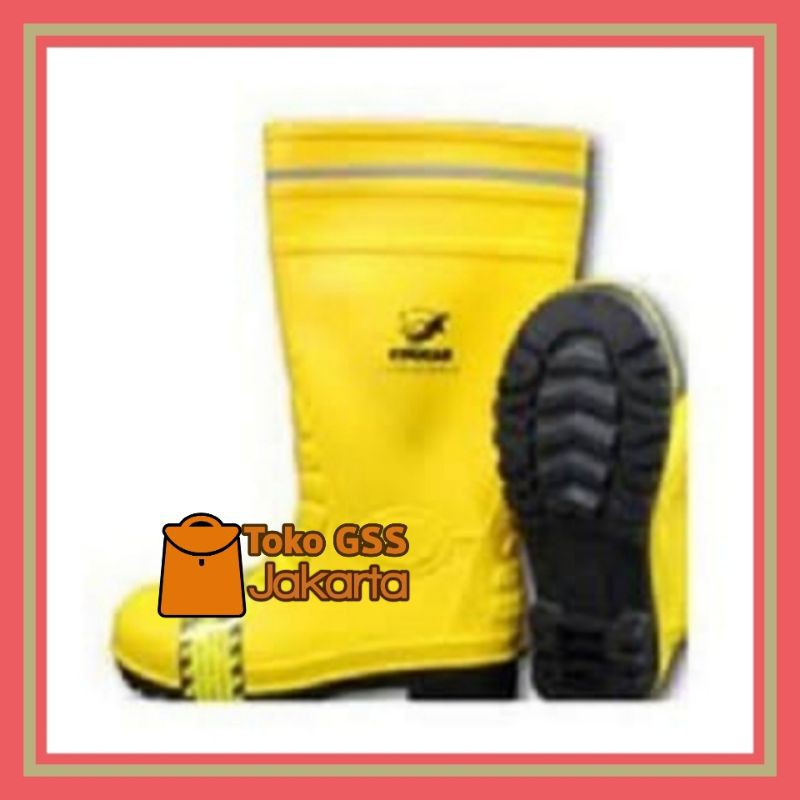 Sepatu Boots Safety Cougar with Toe Cap n Reflector