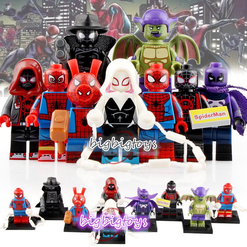 all spiderman lego figures