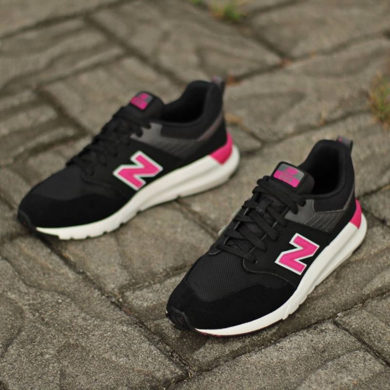 Sepatu NEW BALANCE 009 Black Pink 100% Original