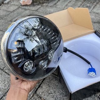 Jual Lampu depan ninja SS set daymaker 7 inch breket lampu ninja