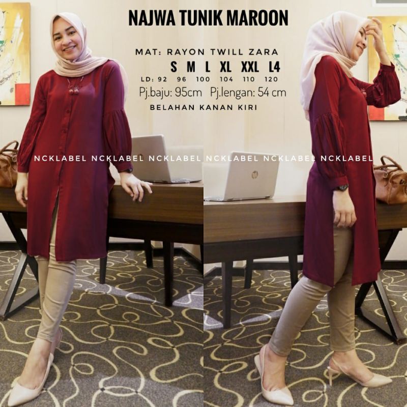 Najwa Tunik NCK Label Rayon Twill Zarra