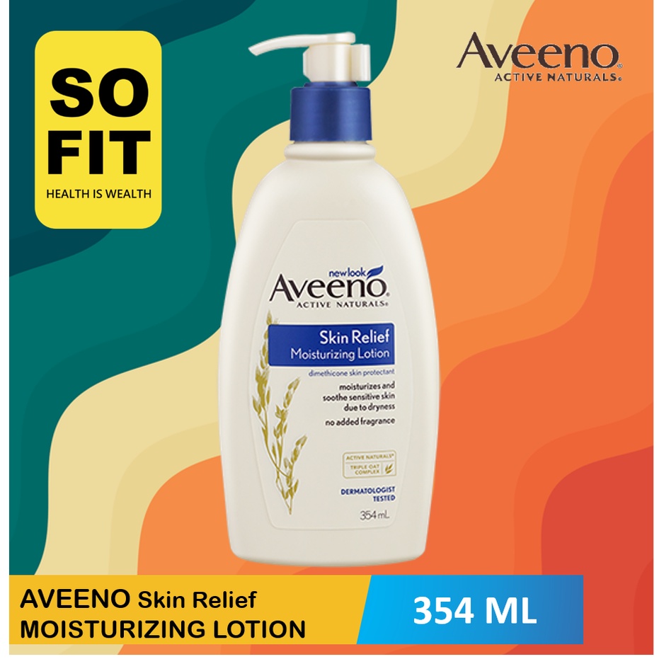 Aveeno Skin Relief Moisturizing Lotion 354ml / Hand Body Losion Pelembab