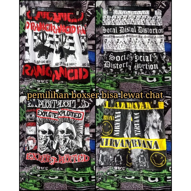 boxer band punk,boxser punk,celana dalam,celana dalam pria ,