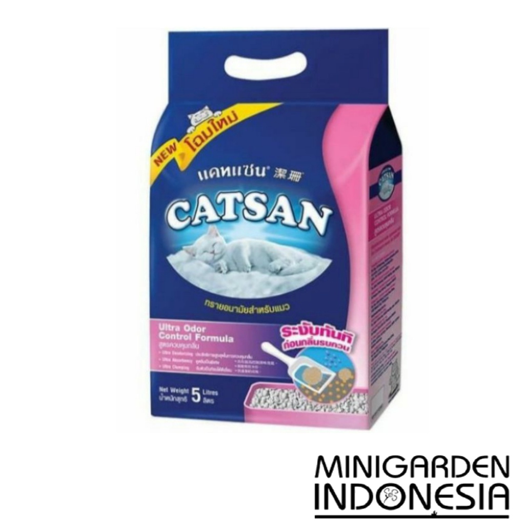 CATSAN CAT LITER 5 LITER cat sand pasir kucing kotoran gumpal wangi