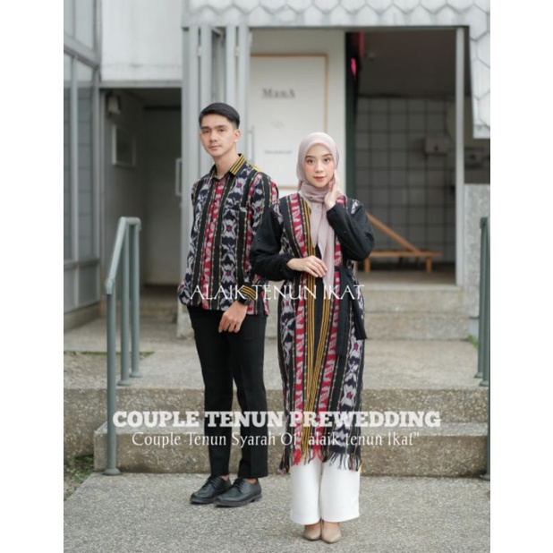 COUPLE TENUN SYARAH 01 KEMEJA DAN DRESS TENUN JEPARA