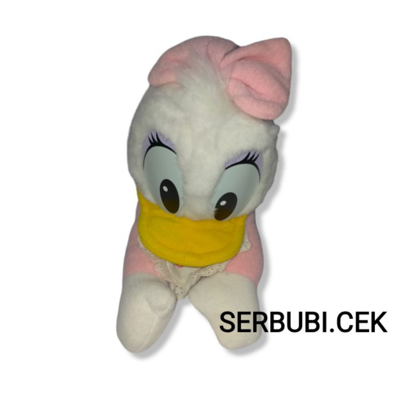 BONEKA DONALD DUCK PINK TENGKURAP DISNEYLAND