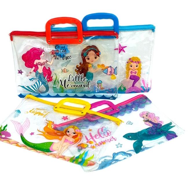 

ARTv2V6h--Map File Folder Zipper Karakter Mermaid/MSP-F2-4/1 Pcs