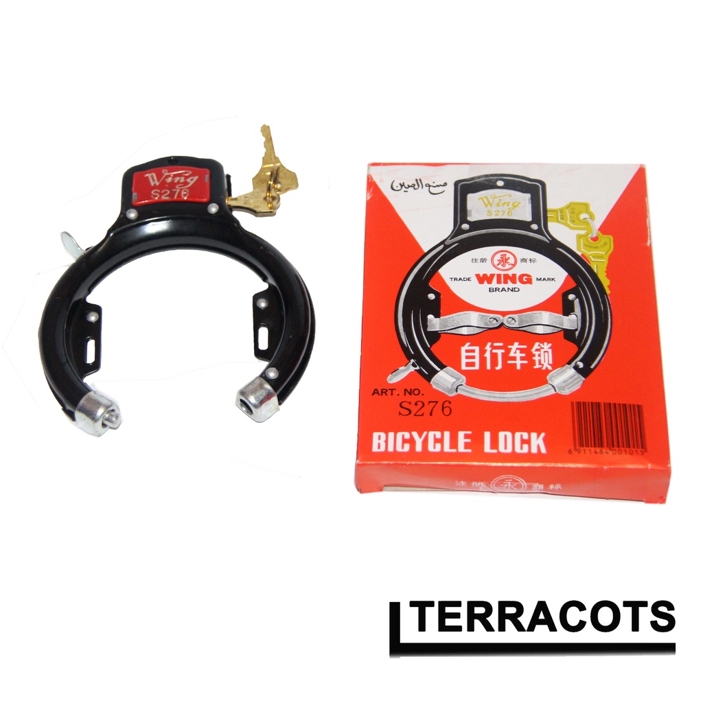 Kunci Sepeda Onthel Ontel Kuno Merk WING Model S276 KUnci Gembok Sepeda