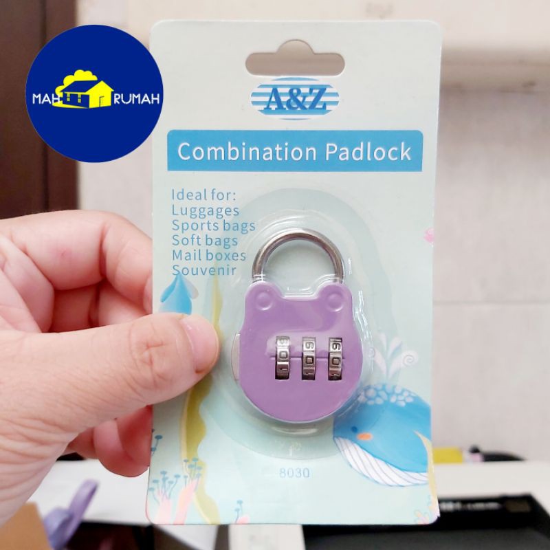 Gembok Pin Angka Kecil Koper Pin Password Angka Nomer (25mm) A&amp;Z / Japan Technology