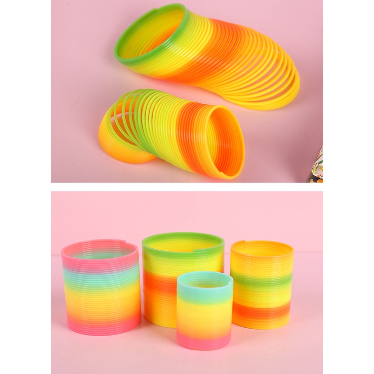 Mainan Per Pegas Spiral Multicolour Rainbow / Slinky Toy