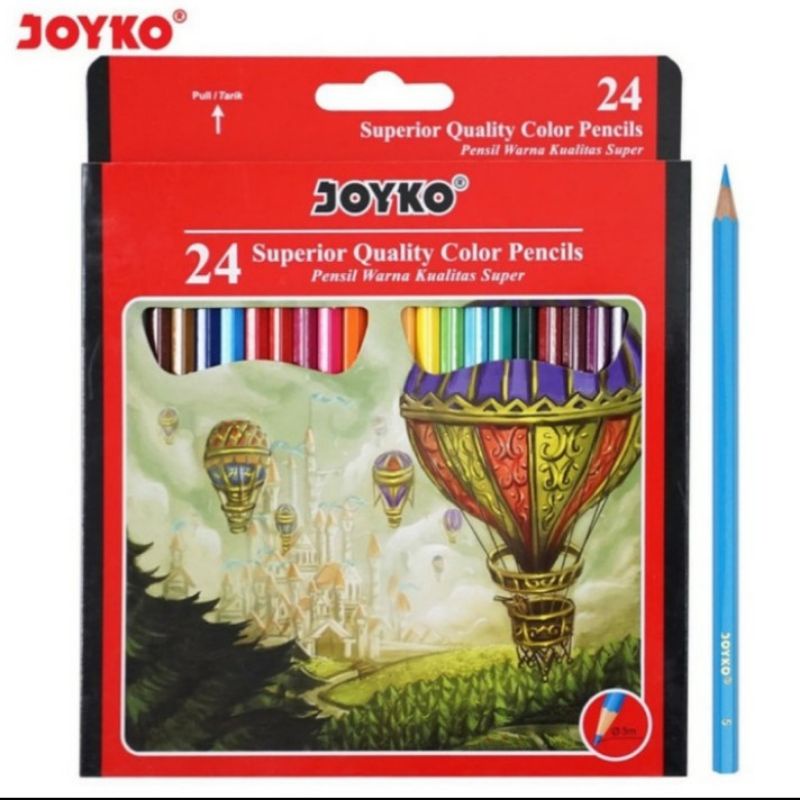 

Pensil Warna Joyko CP-101 Superior Quality 24 Warna