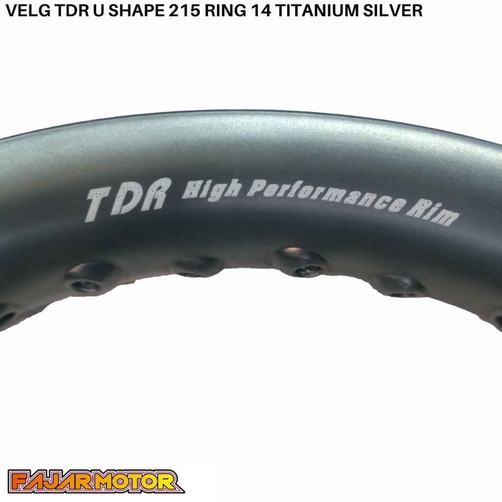 OBRAL TDR VELG U SHAPE 215 RING 14 TITANIUM SETENGAH LINGKARAN MATIC