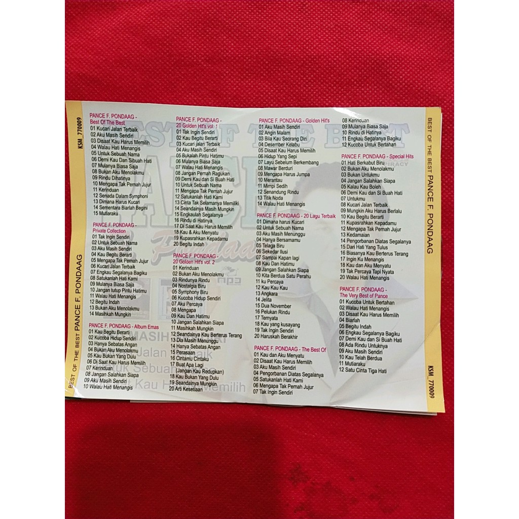 Kaset Mp3 Musik Audio Koleksi Lagu Pance Pondng Lengkap Shopee Indonesia