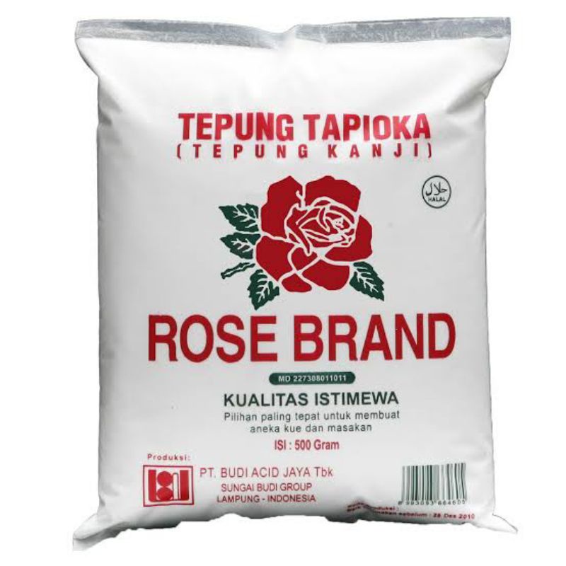 Jual Tepung tapioka, Tepung beras, Tepung ketan Rose Brand 500gram