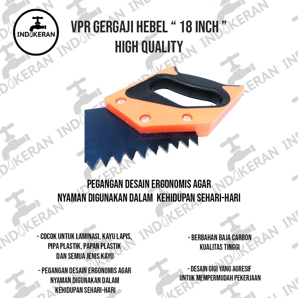 INDOKERAN - Gergaji Hebel - 18 Inch - High Quality