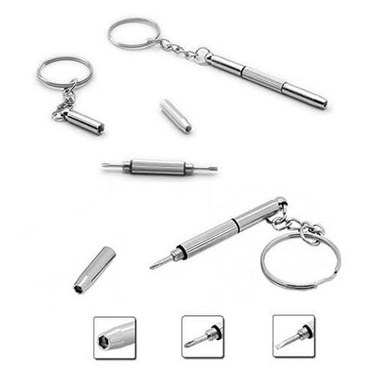 Emergency Gantungan Kunci screw driver keychain Obeng Plus Minus Mini / Screwdriver Keychain EDC 3in1 Peralatan Survival outdoor Gantung Key Sangat Mudah Di Bawa Kemana mana Sebagai Reparasi Jam Tangan Atau Kacamata Kecil Imut Mini Murah Grosir Prakarya