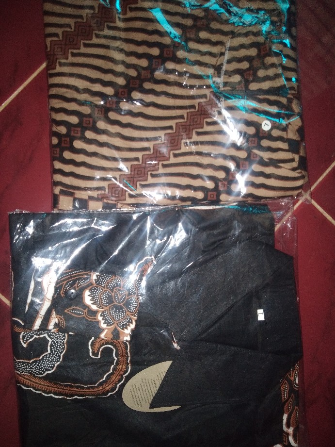 Tey-17 Batik Wanita Asj Sa Hrb026 Kenongo Kemeja Tosca Pendek
