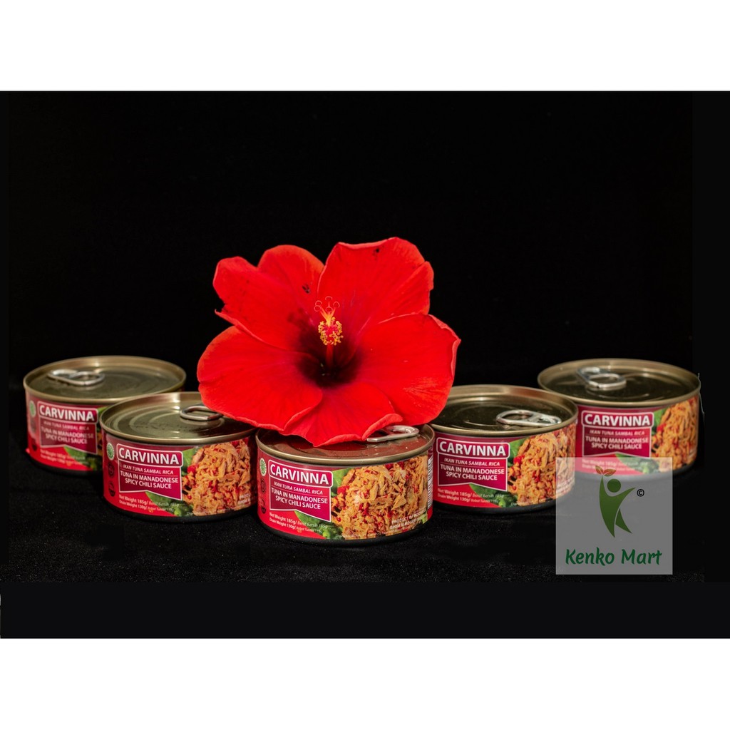 CARVINNA Tuna Kaleng Sambel Rica 180 gram - CARVINNA Tuna in Manadonese Spicy Chilly Sauces