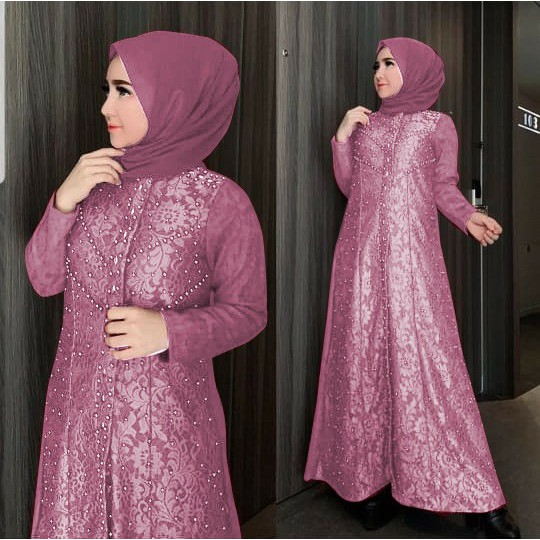 HOPYLOVY - Gamis Maxi Dress Wanita Karin