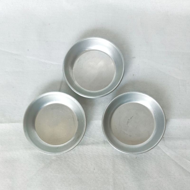Pelengkap Mainan Alat Masak Masakan Cetakan Kue Mini Bulat 3 PCS / Piring-Piringan Mini Kitchen Set 