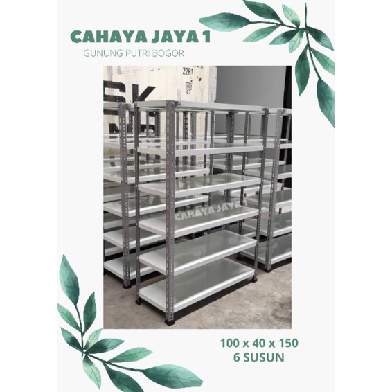 RAK BESI 6 SUSUN // RAK FILE // RAK TOKO // LAUNDRY // TERLARIS // TERKUAT // ANTI KARAT