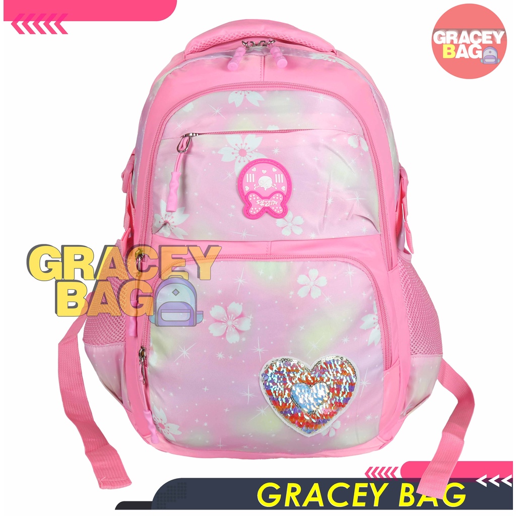 GB-70319E Tas Ransel Anak Perempuan / Tas Sekolah Silvergirl