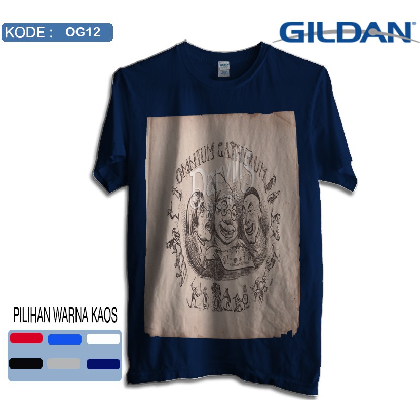 Kas omnium gatherum band kaos original gildan softstyle og12