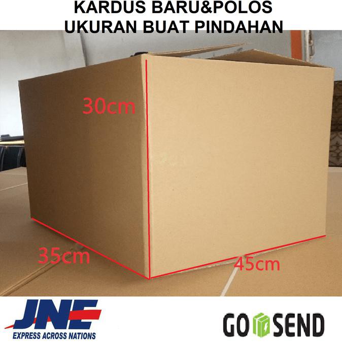 

Kardus Box Karton Polos Murah UK45X35X30 GRATIS ONGKIR