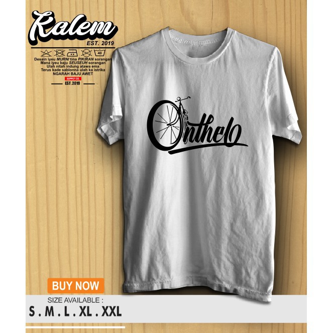 Kaos Baju Distro Onthel Kaos Sepeda Onthel Termurah Kalem Clothing Teesukacloth Shopee Indonesia
