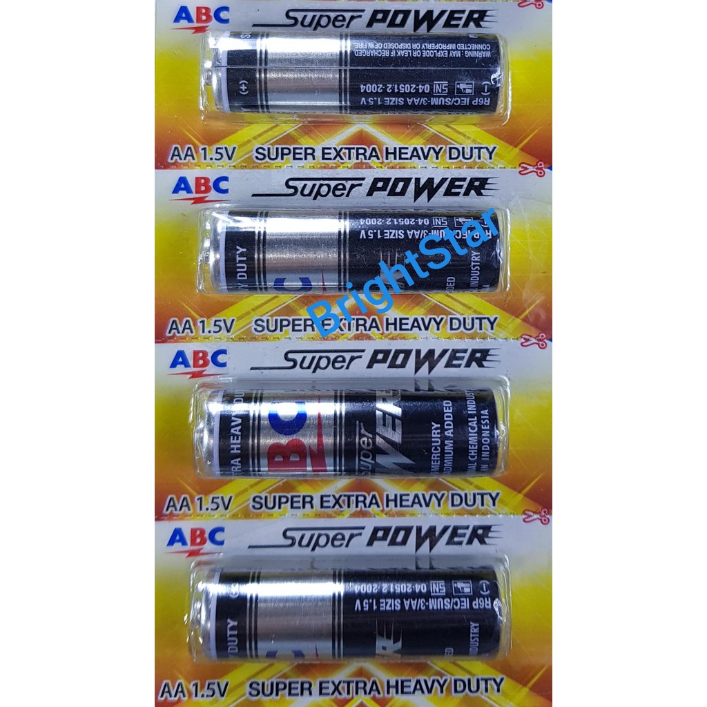 Baterai ABC Super Power AA (4 PCS/ PACK)