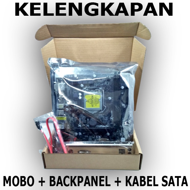 Paketan Mainboard / mobo Intel LGA 1155 H61 Dengan Processor i5 2320