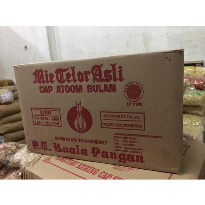 

Mie Telor Asli Cap Atom Bulan / Mie Atom / Mie Aceh Mentah / Mie Telor 089