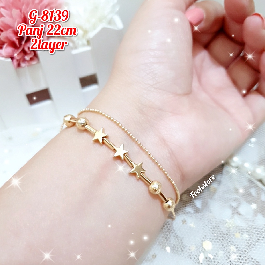 COD GELANG TANGAN WANITA PERHIASAN IMPOR G-832