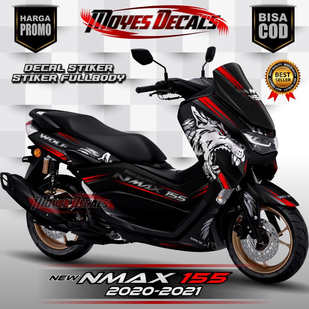 DECAL NMAX NEW - STIKER FULL BODY NMAX 2020 - MOTIF SRIGALA - STIKER NMAX FULL BODY