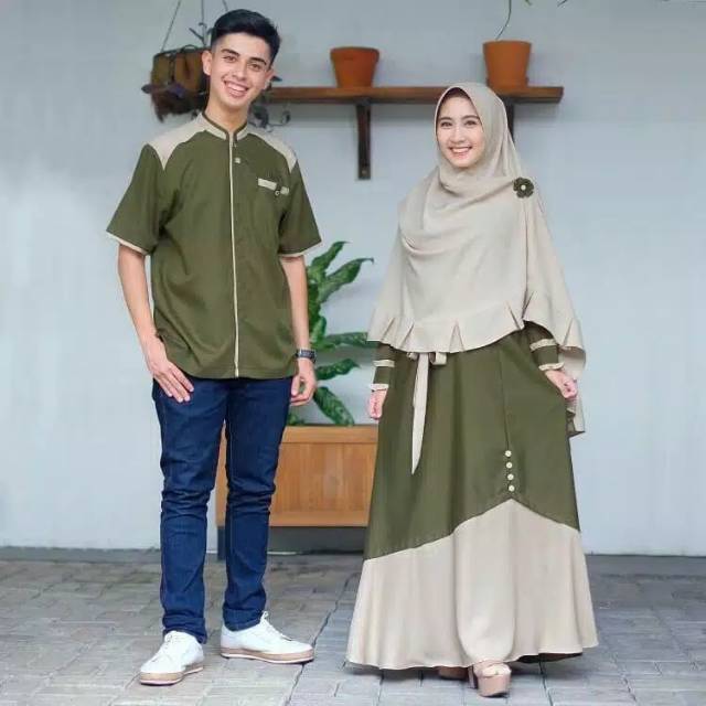 ORIGINAL GAMIS COUPLE / HUMAIRA COUPLE / tersedia ukuran kecil hingga jumbo