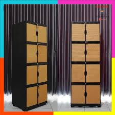 AQUOSE Lemari plastik 4 susun / lemari plastik aquose polos