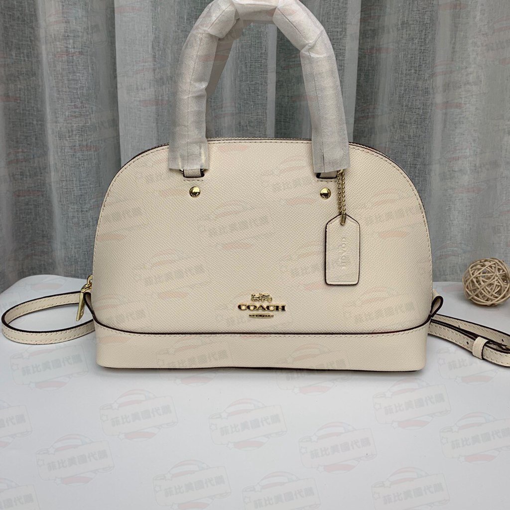 COACH Mini Sierra Satchel In Signature Canvas Light Gold COACH 57555