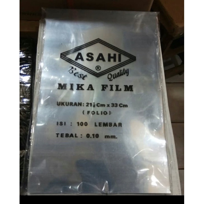 

Bagus Cover Mika Plastik Jilid 0.10 Mm Folio Bergaransi