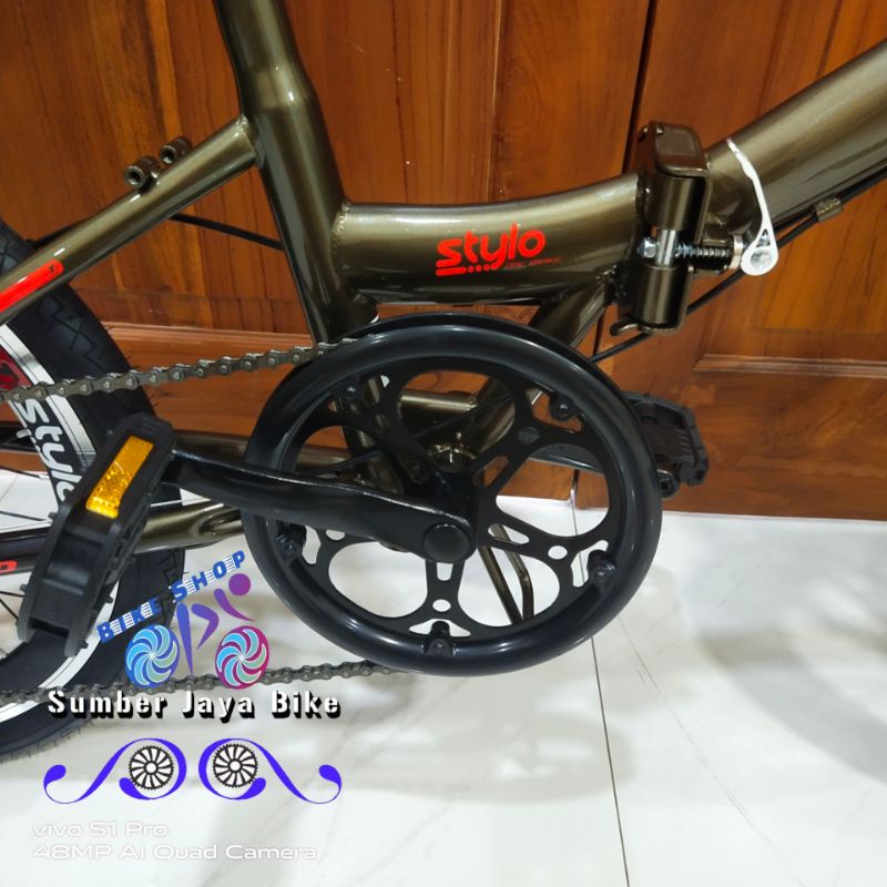 Sepeda Lipat 20 inch United STYLO SPORT UPDATE MODEL 2021 6speed
