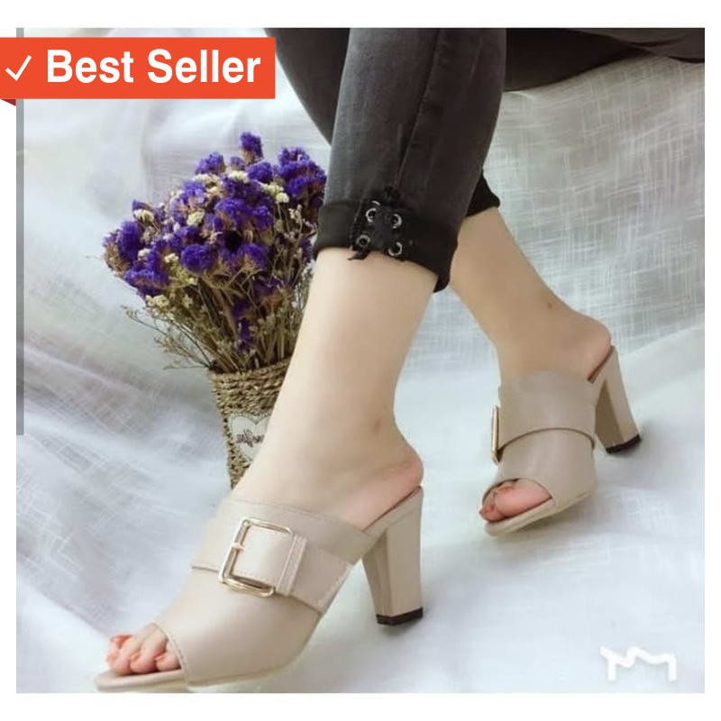 SANDAL WANITA KAKI MURAH / Hak Tahu Gesper Dv Sp12 Sandal Wanita Sendal Cewek Heels Tinggi Selop