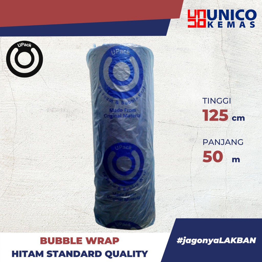 

BUBBLE WRAP UPACK HITAM STANDARD QUALITY 125 CM X 50 M