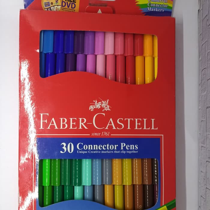 

Faber Castell Connector Pen - 30 Spidol Warna Kardus
