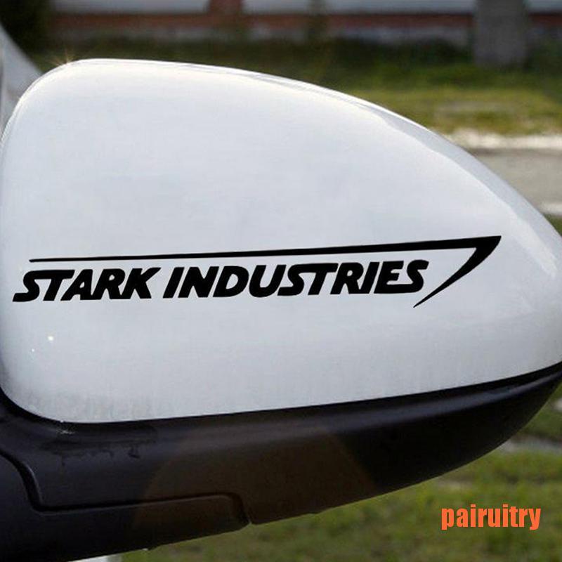 1 Pasang Stiker Laser Stark Industries Untuk Mobil Motor