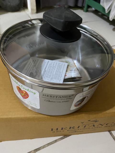 Panci Bima Heritance Saucepan 16cm 18cm Stainless Induction Bp120116 Bp120118