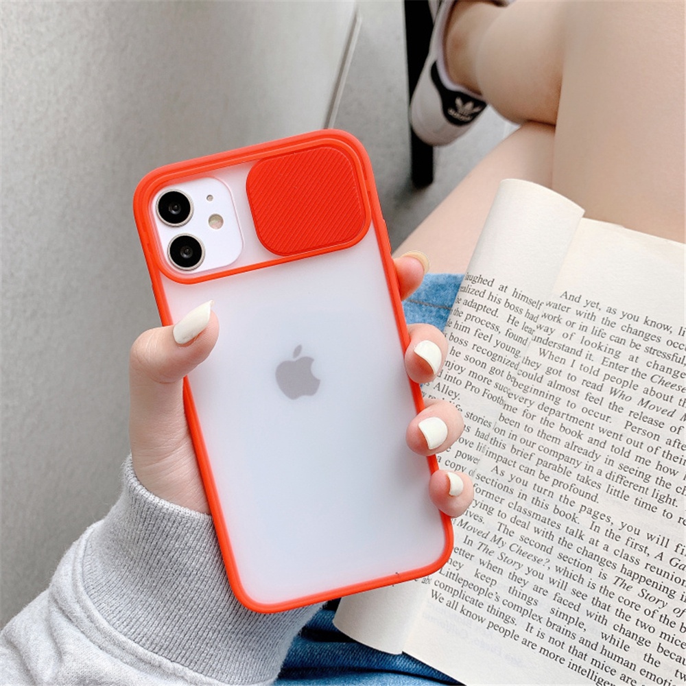 COD Shockproof Push pull Camera Protection Phone Case For iPhone 11 12 Pro mini Max Soft Silicone Cover Case