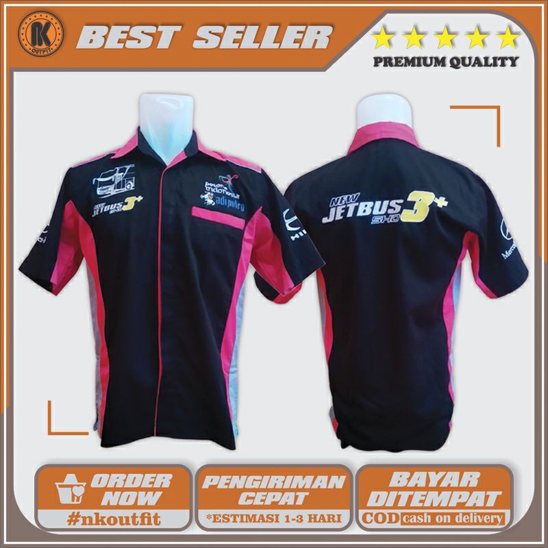 Kemeja Jetbus 3+ Bus Mania Adiputro Bismania