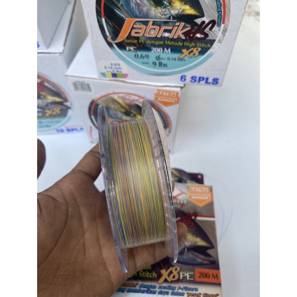 Senar PE Relix Jabrik X8 200M Multicolor