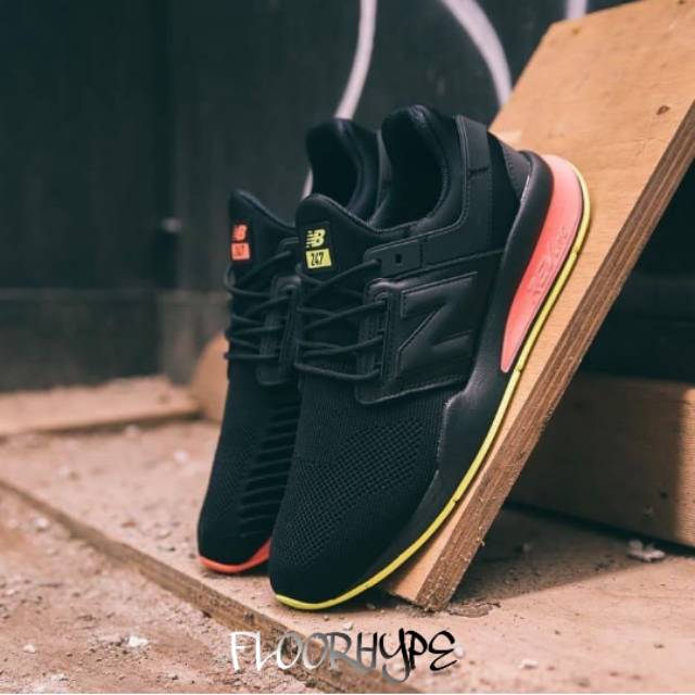 New Balance MS247 Black Solar Yellow