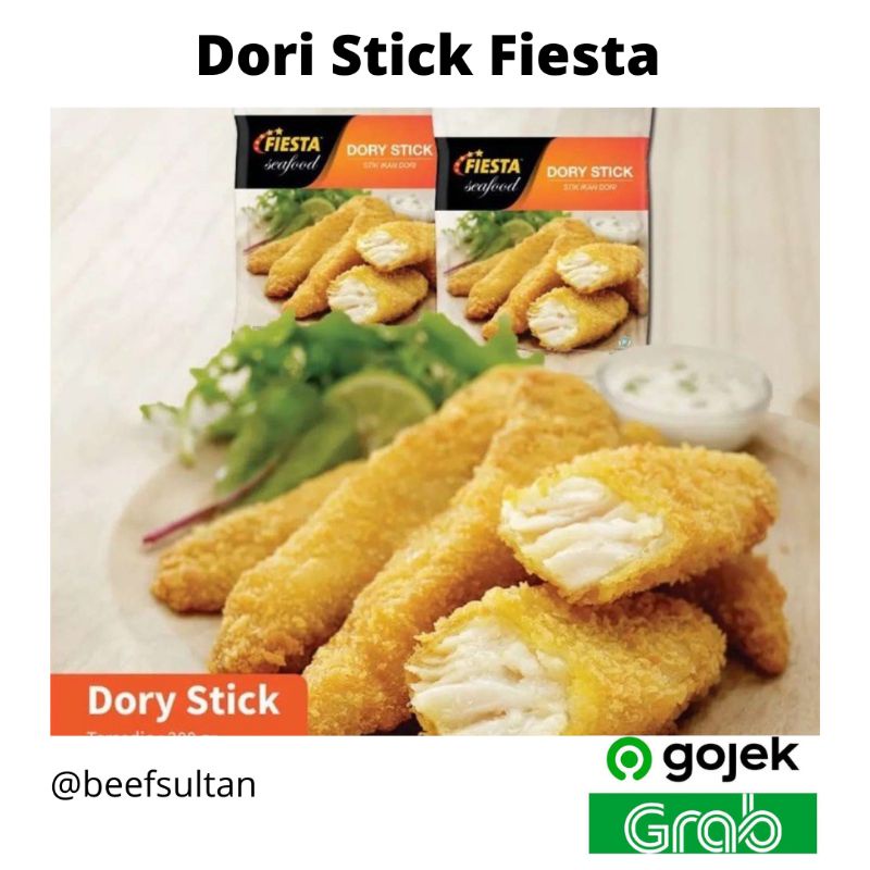 Dory Stick Fiesta 200gr | Fiesta Dori Stik | Ikan Dori Stick Frozen Food Crispy | Ikan Dori Patin Fillet Tanpa Duri | Fillet Dori Stik Crispy